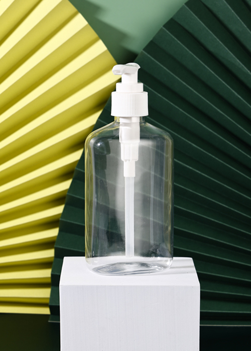 300ml PET Lotion pump Flat Bottle