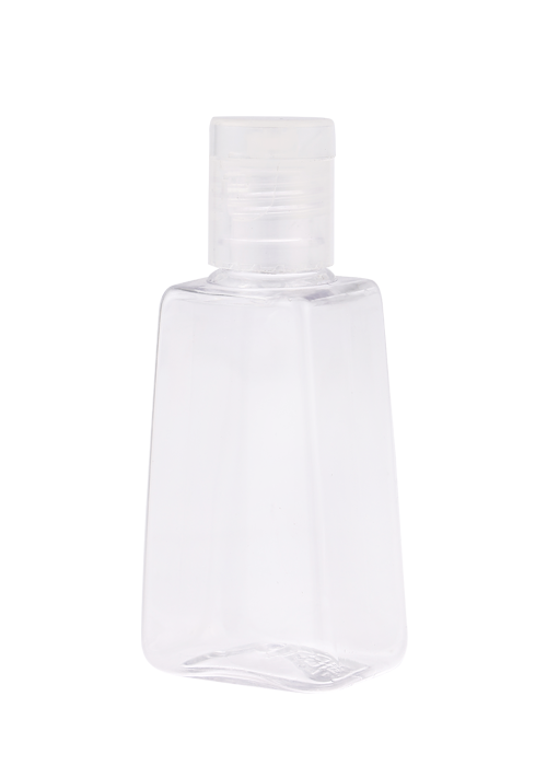 30ml PET pellucidum utrem trapezoidei cum cap- hamo flip-top