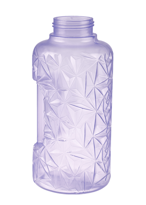 1L PP Color Transparens Polygonal Shaped aqua utrem cum manubrio