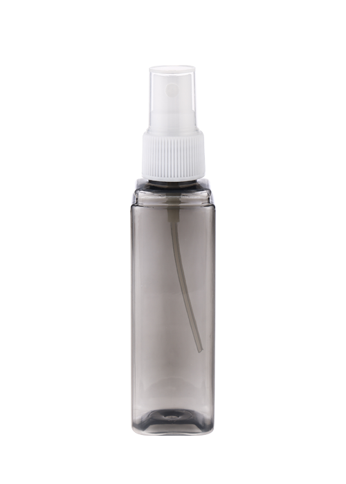 60ml color pellucidus PET imbre lagena quadrata angularis