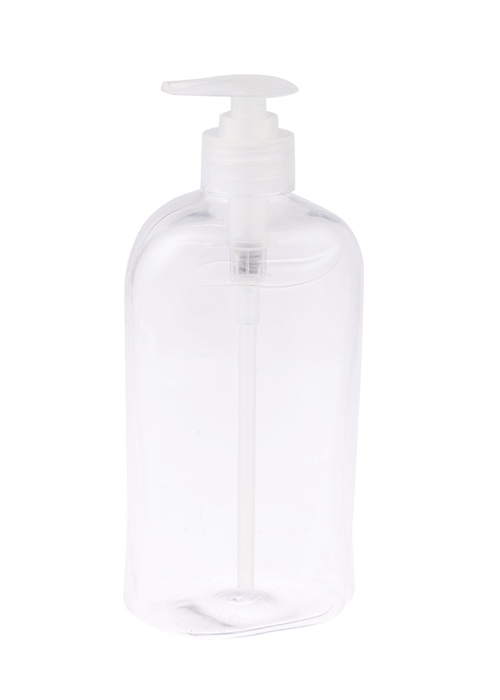 500ml PET diaphanum gel lotion pressionem sentinam utrem efficiendi manus sanitizer utrem disinfection et utrem sterilizationis